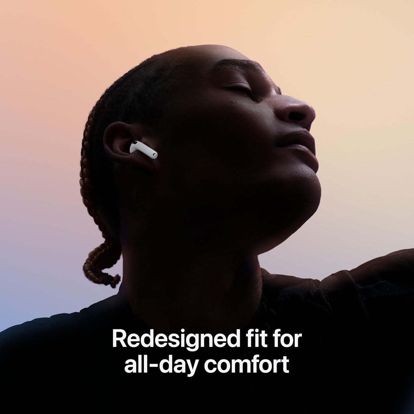 Apple AirPods 4 Écouteurs sans fil, écouteurs Bluetooth, avec Réduction active du bruit, Audio adaptatif, mode Transparence, Audio spatial personnalisé, boîtier de charge USB-C, recharge sans fil